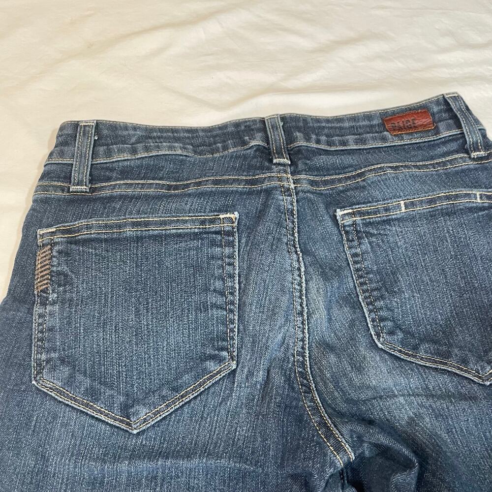 Paige denim Kylie crop jeans. Size 26. Dark wash.  Finished hem. Zip fly - Picture 5 of 5